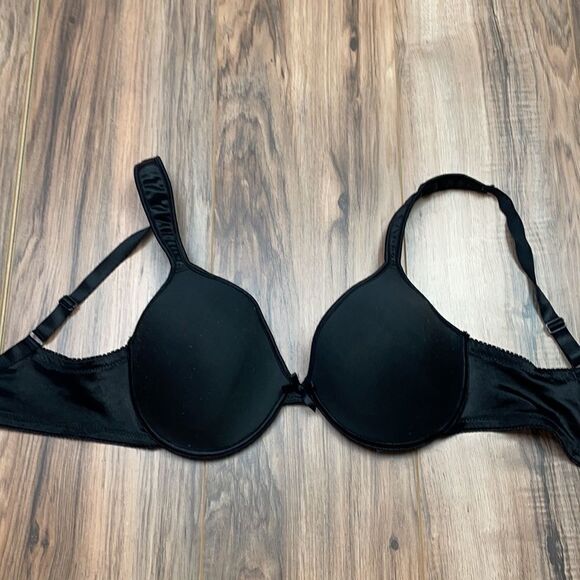 Rampage Intimates. Black padded T-shirt bra Plunge. 38D - Picture 3 of 10